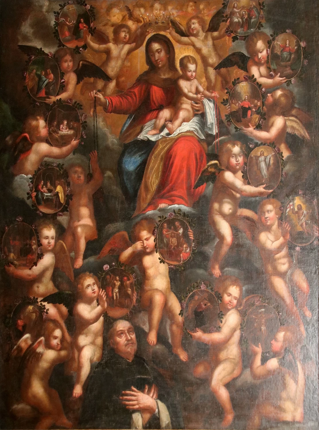 Aurelio Lomi - Madonna del Rosario, Chiesa di San Donato a Chianni